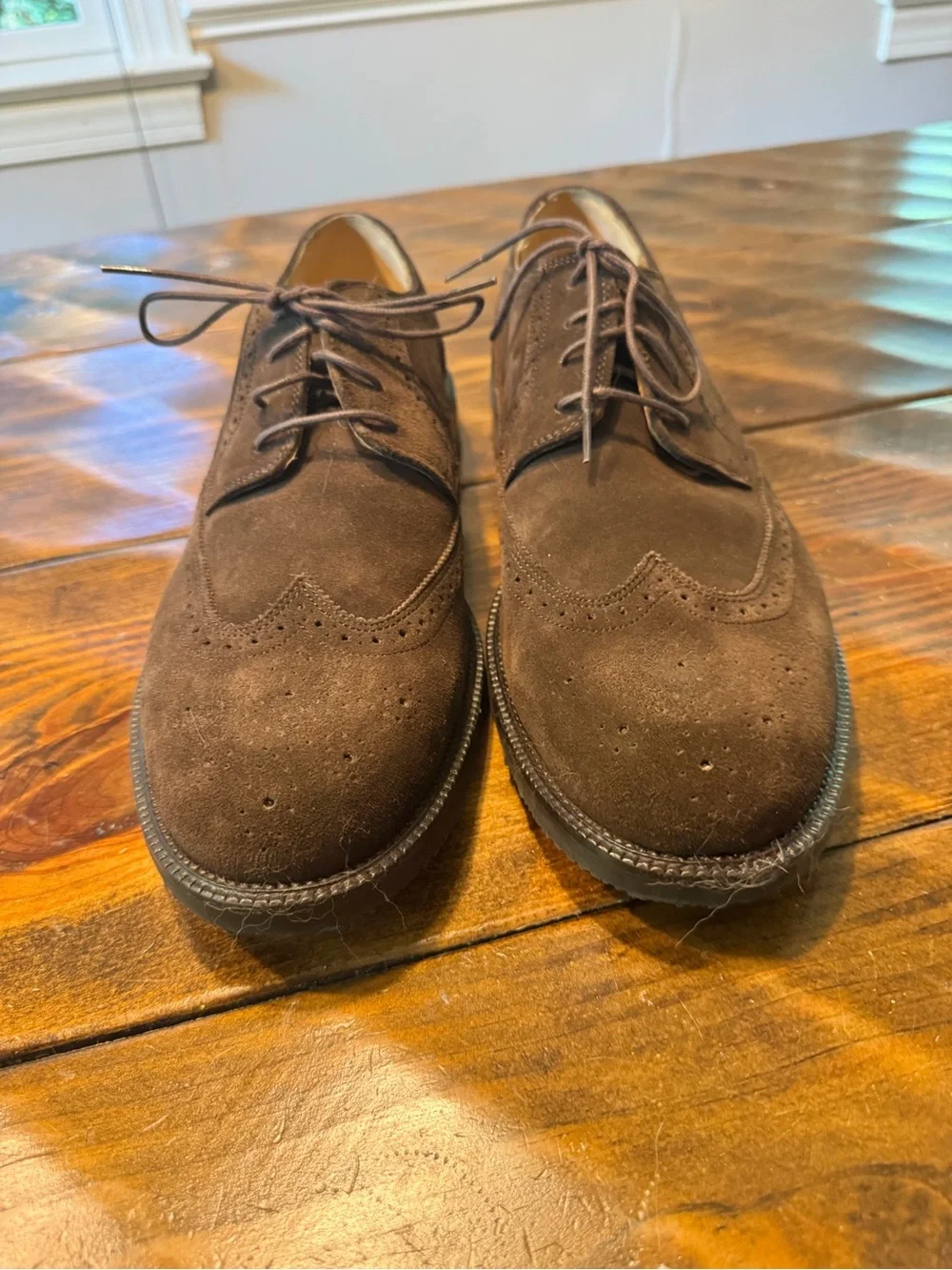 Like New Bostonian Florentine Brown Suede Oxford Toe Shoes 11.5